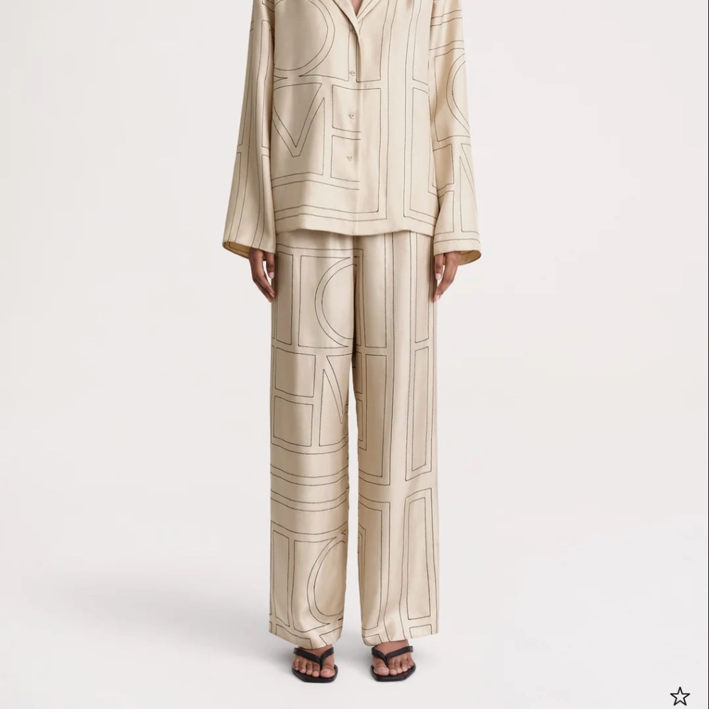 COPY - TOTEME Monogram silk pj bottoms